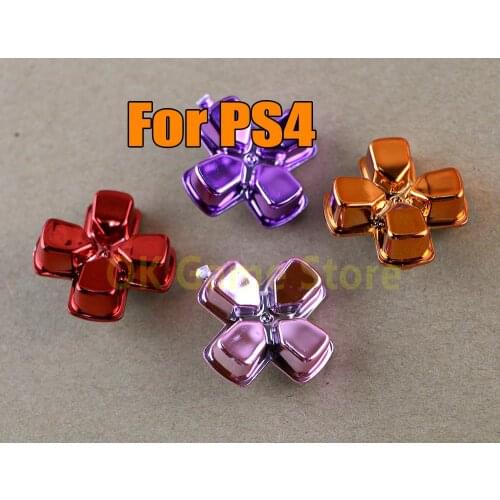 1pc Chrome Cross Button Action Button Cross Dpad direction Key for Playstation PS4 Dualshock4 Gamepad Repair Replacement