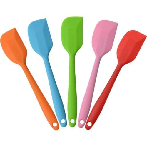 Pripaso 1pcs Silicone Spatulas Small Heat Resistant Non-Stick Flexible Rubber Scrapers Bakeware Tool Essential Cooking Gadget