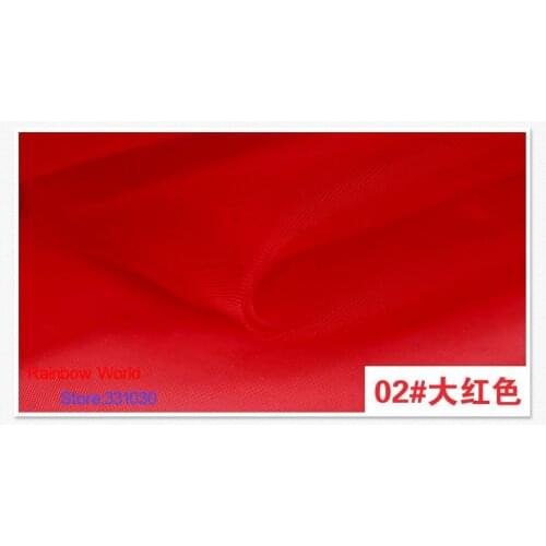 5 meter soft good density red mesh cloth fabric for DIY wedding veil children dress skirt material