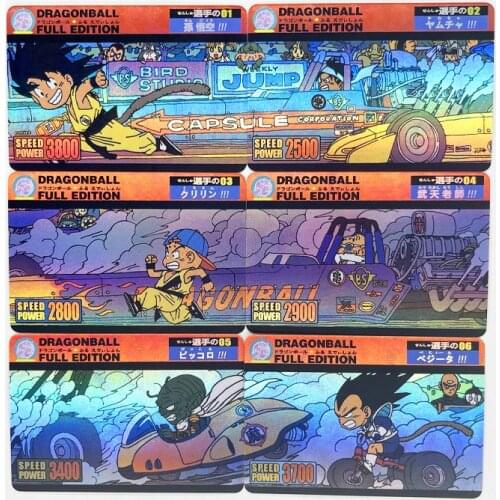 9pcs/set Dragon Ball Z GT 6in1 Super Saiyan Heroes Battle Card Ultra Instinct Goku Vegeta Game Collection Cards