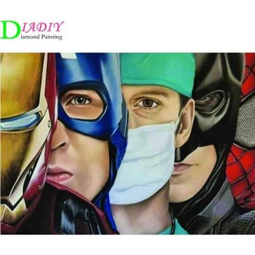 Full Drill DIY 5D Diamond Painting superhero doctor Diamond Painting, Diamond Embroidery Cross Stitch Arts Crafts for Home Décor