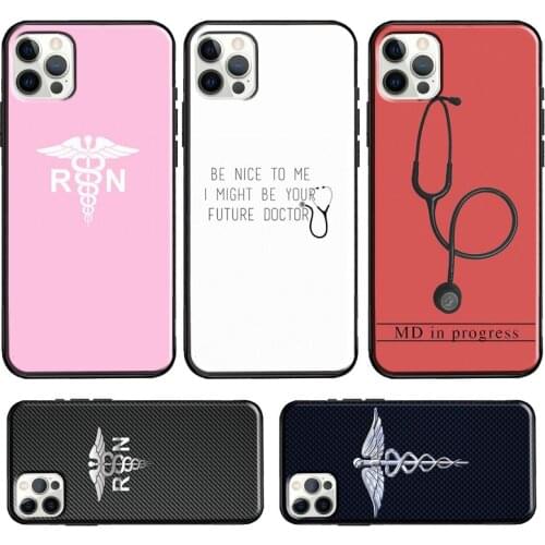 Registered Nurse Medical Symbol Case For iPhone 12 Pro Max 12 mini 11 Pro Max 6S 7 8 Plus X XR XS Max SE 2020 Cover