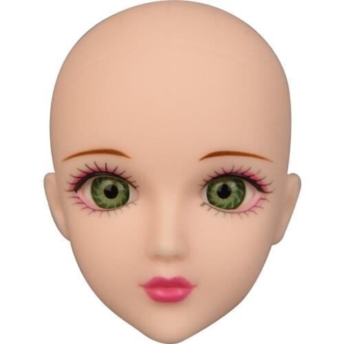 Colors head sculpt head model head sculpture 1/6 ball joint for girl doll