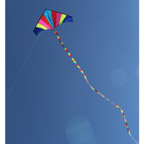 Colorful Rainbow Kite 10 Meters Outdoor Kites Tail Kids And Surf Kite Line Flying Bar Control Toys With For Child Kite Accessory