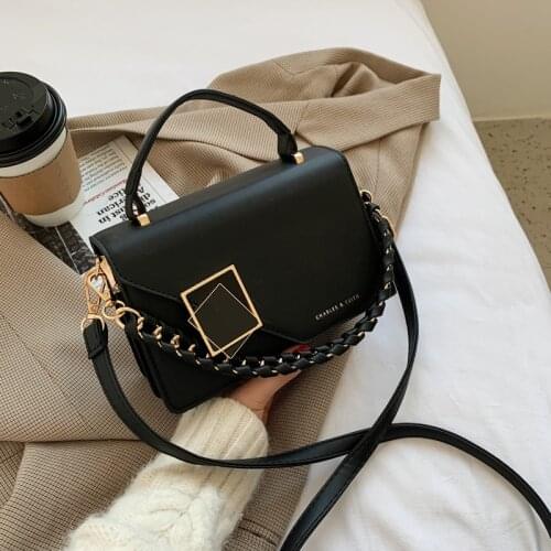 Chain Handbags Pu Leather Designer Shoulder Crossbody Bagsfor Women 2021 New Purses Fashion Brand Womens Messenger Bag Hand Bag