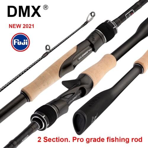 DMX PISTA 2 Section FUJI O Guide Fishing Rod Spinning Casting Travel Rod 7-42g 1.98 2.10. 2.24m Baitcasting ML M MH Fishing Rod