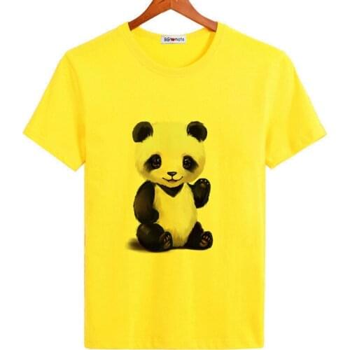 BGtomato Lovely panda 3D tshirt hot sale brand new funny t-shirt for men cheap sale good quality casual tops hip hot tees