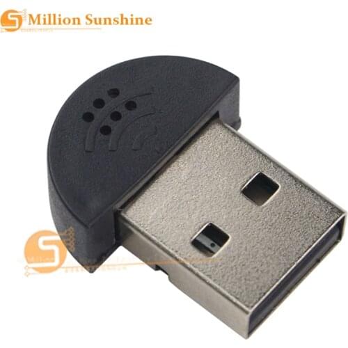 Mini USB 2.0 Microphone Portable Studio Speech Mic Audio Adapter Driver Free for Laptop/Notebook/PC/MSN/Skype