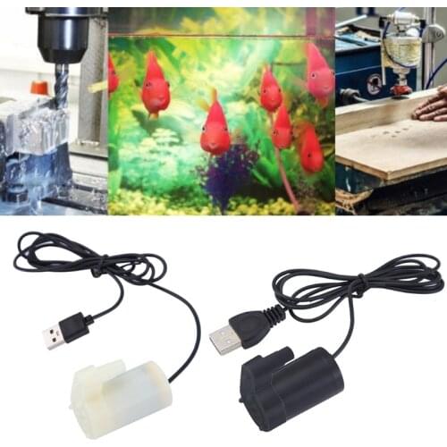 Micro Mini Submersible Water Pump Fish Tanks Aquarium Usb Powered DC 5V 2-3L/min