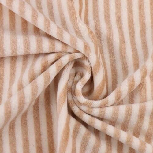 Organic Velvet Fabric100% Natural Color Cotton non dyed 175 cm width 260 grams baby sewing fabric 10 meters small wholesale NC02