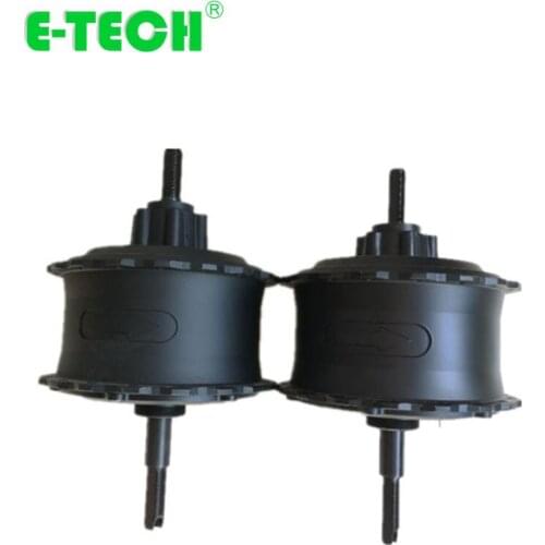 A Pair of Bicycle electric vehicle motor brushless geared spoke hub motor