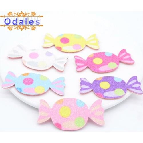 24Pcs Candy Patches for Wedding Decoration DIY Crafts Supplies Children Girls BB Clips Accessories Baby Shoes Ornaments