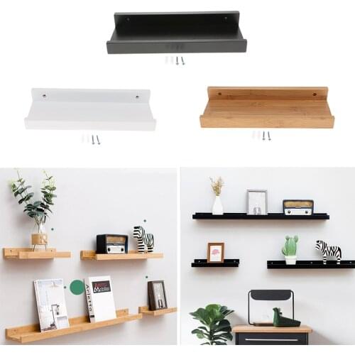 Kitchen Floating Shelves Wall Mounted Wooden Rack Decor for Room, Kitchen Storage and Display, DIY Hanging Shelves