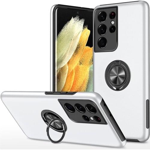 Shockproof Back Cover Phone Case For Samsung Galaxy A52 A72 A51 A71 A50 M51 360 Rotating Ring Holder Stand Car Magnetic Cases