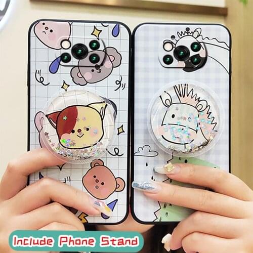 Anti-knock Durable Phone Case For Xiaomi Poco X3 NFC/X3 Pro For Woman Cartoon Soft Case drift sand Cute
