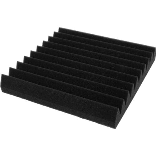 Studio Acoustic Foam Panels Nosie Dampening Foam 30x30cm Black