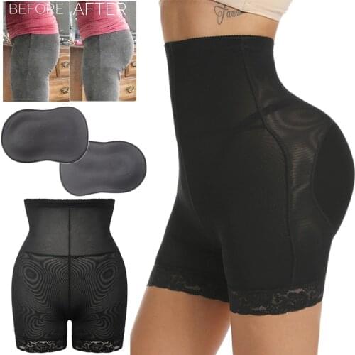 Padded Butt Lifter Hip Pads High Waist Shapewear Push Up Booty Enhancer Tummy Control Panties Buttocks Lift Women Body Shaper