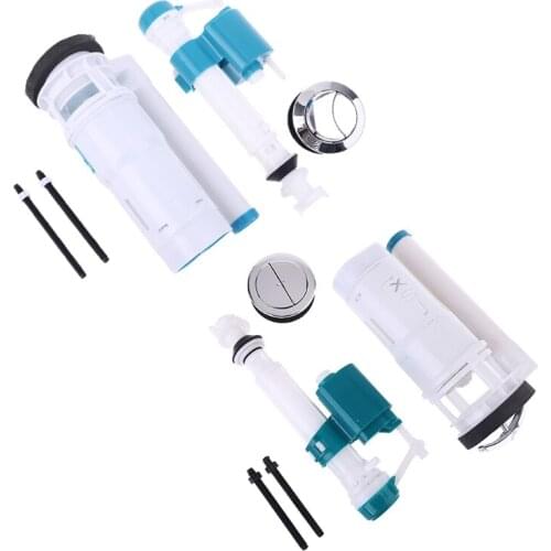 Dual Flush Fill Toilet Water Tank Connected Cistern Inlet Drain Valve Bathroom Facilities Repair Accessories