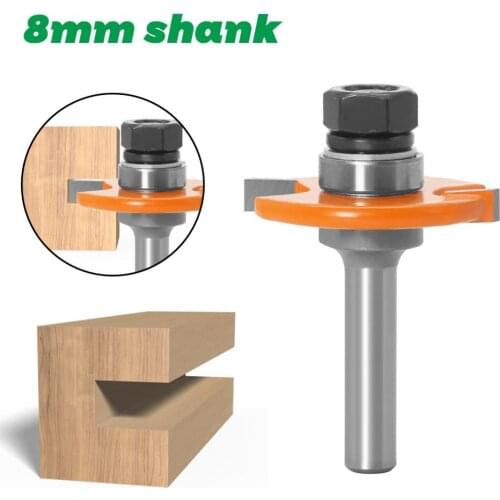 1pc 8mm Shank High Quality "T" Type Biscuit Joint Slot Cutter Jointing/Slotting Router Bit 5mmHeight Cutter wood working