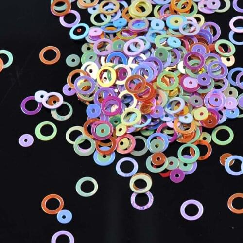 10g Mixed Round Sequin For Crafts&Paillette Sewing Scrapbooking Lentejuelas Beads 6mm CP0817