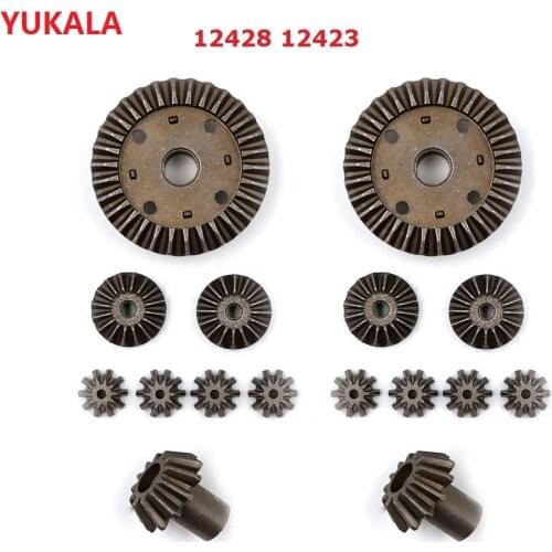16Pc 12T 24T 30T Motor Driving Gear Planet Gear Differential Gear Combo Set for WLtoys 12428 12423 RC Car Model Parts Motor Gear