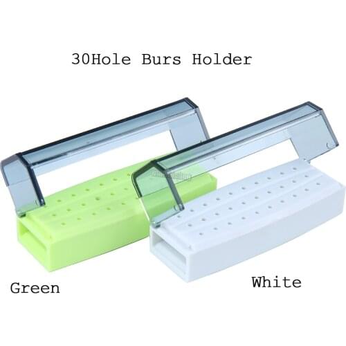 30 holes Dental Bur Holder Dental lab Dentistry Burs Box High Temperature Sterilizable Bur holder