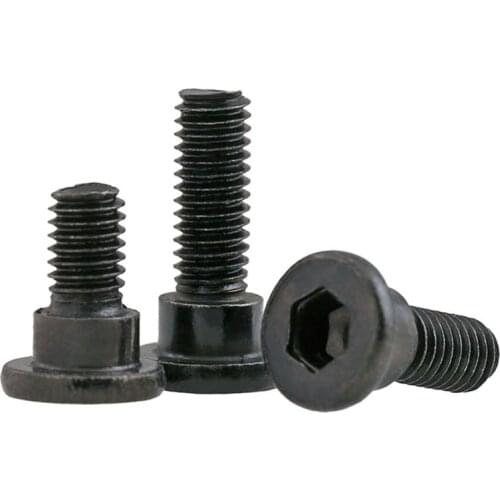 5/10/20/50pcs 12.9Grade Black Step Screws M2.5 M3 Hex Socket Cup Shouloler Bolt Fixing Metric