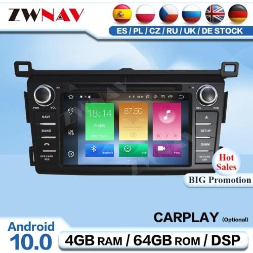 Carplay 2 Din Android For Toyota RAV4 RAV 4 2013 2014 2015 Car Radio Receiver Audio Stereo Video Player GPS Navi IPS Head Unit