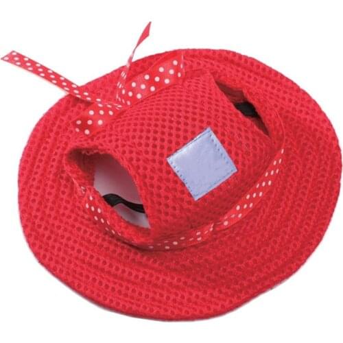 Legendog Fashion Solid Color Pet Dog Hat Baseball Cap Windproof Travel Sports Sun Hats For Puppy Small Pet Dog Outdoor Sunscreen