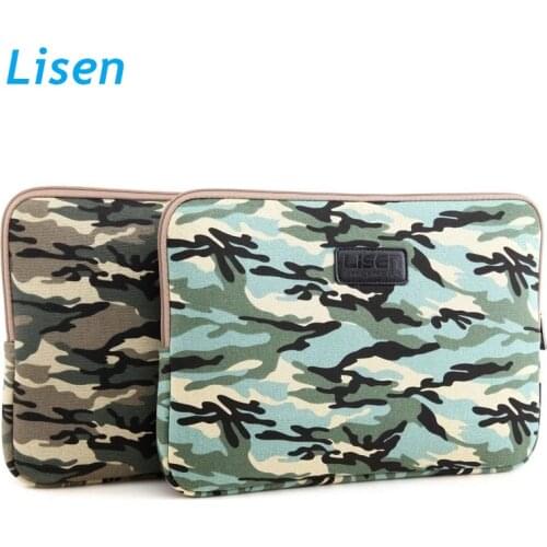 Brand Lisen Camouflage Laptop Bag10,11,12,13,14,15.6 inch,Sleeve Case For MacBook Air Pro M1 PC,Cover For Ipad 9.7,DropShip F214