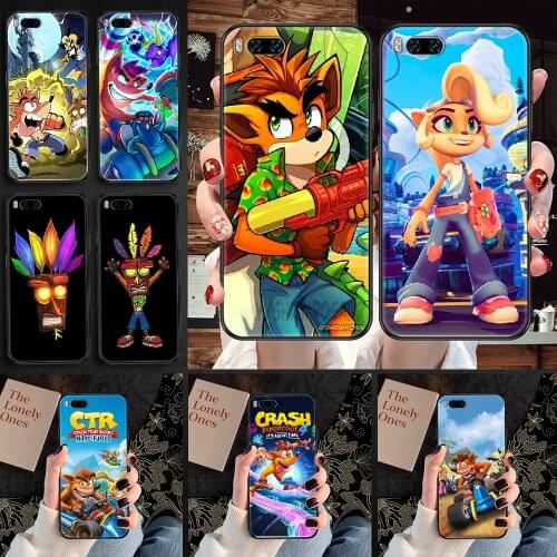 Crash Bandicoot Game Phone case For Xiaomi Mi Max Note 3 A2 A3 8 9 9T 10 Lite Pro Ultra black trend shell tpu back 3D cover