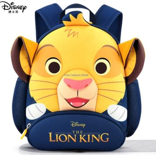 Disney Childrens School Bag Kindergarten Male Lightweight Boy Cartoon Boy Waterproof and Wear Resistant Anti Lost Backpack