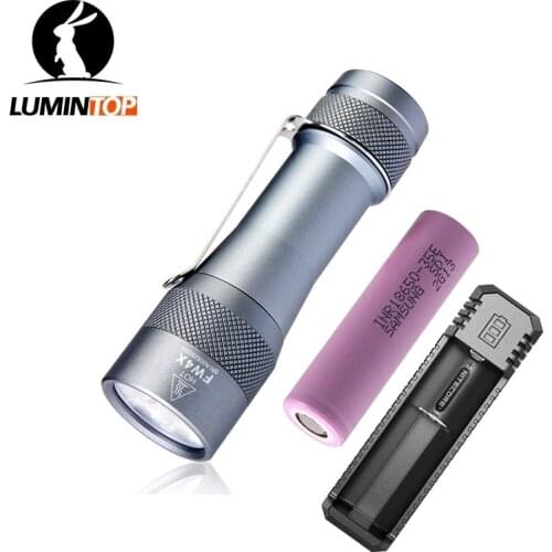 Lumintop FW4X Flashlight 2*CREE XPL HI LED and 2*NICHIA 219C LED Max 3150LM beam distance 250M 18650 torch light