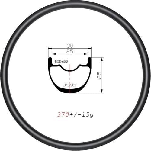 370g 30mm wide 29er MTB XC clincher tubeless disc carbon rims 25mm deep UD 3K 12K matte glossy 24H 28H 32H 29'' mountain wheels