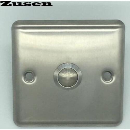 Zusen 19mm strength Door bell push button with panel button is stainless steel
