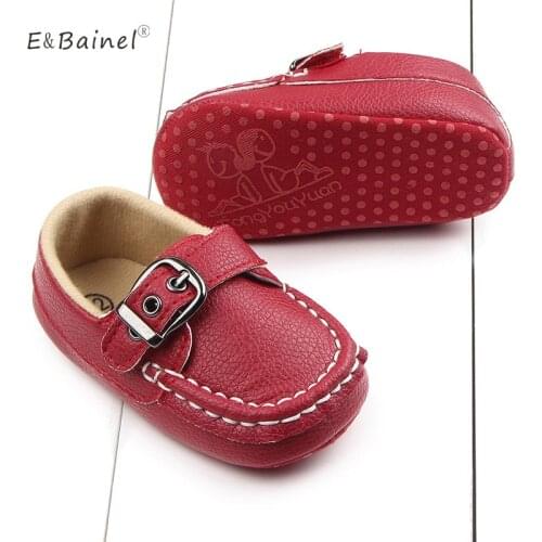 Newborn Baby Boy Girl First Walkers Baby Moccasins Shoes PU Leather Prewalkers For Kids Footwear Soft Bottom Crib Shoes