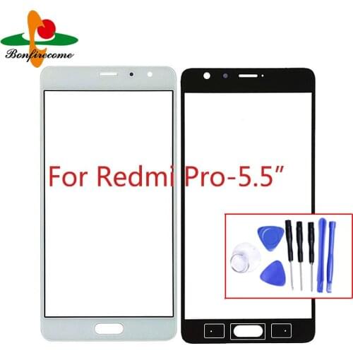 For Xiaomi Redmi Pro RedmiPro Front Touch Panel LCD Display Screen Out Glass Cover Lens Repair Replace Parts