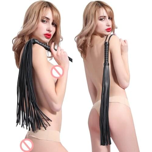 Spanking PU Leather Bondage Whip With Sword Handle Lash Fetish Flogger Horse Adult Games BDSM Slave Sex Toys For Couples Women