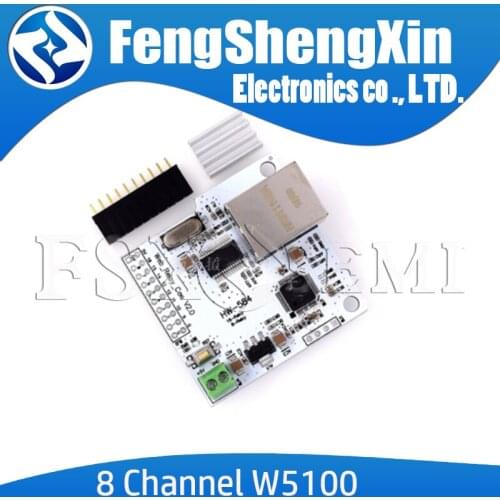 DC 5V 2A 8CH 8 Channel Way 28J60 W5100 RJ45 Network Control Switch Internet Relay Module Network Heating Relay Module Panel