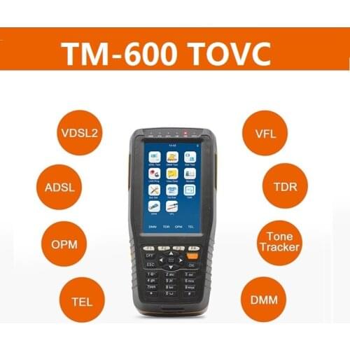TM-600 TOVC VDSL VDSL2 Tester ADSL WAN & LAN Tester xDSL Line Test Equipment with all functions(OPM+VFL+Tone Tracker+TDR)