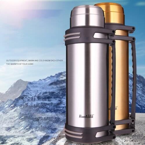 Travel Thermos Bottle Outdoor Travel Water Thermo Cup 3L/2L Stainless Steel Hot Water Tea Bottle Portable Vacuum Thermos