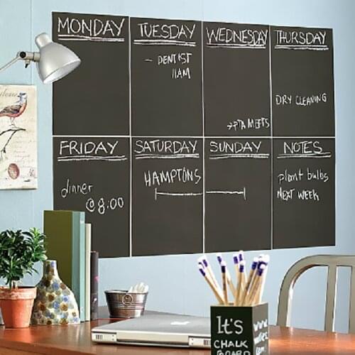 Write Vinyl Roll Sticker Adhesive Board Peel Writing Paint Blackboard Drawing Board Paint Paper 2m 45cm