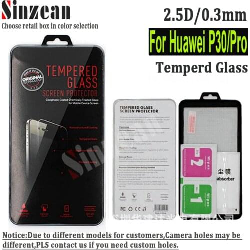 100PCS For Huawei P30 lite tempered glass For Huawei P40 Lite screen protector Film 2.5D 9H 0.3mm