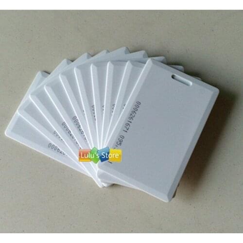 100pcs/lot EM4100 125Khz RFID clamshell cards EM thick ID card