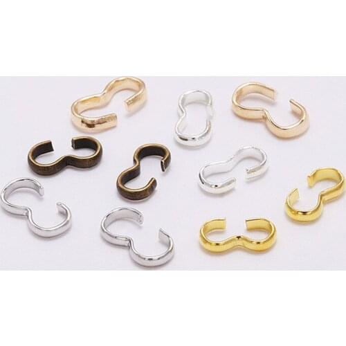 100pcs3 Word Buckle DIY Jewelry Accessories Bracelet Bracelet Pendant W Buckle Letter Buckle Connection Buckle Necklace Clasp