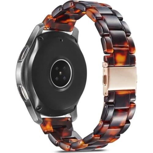 20mm 22mm Resin Watch Strap for Samsung Galaxy Gear S3 Band Strap Stainless Steel Buckle Galaxy 46mm Huawei GT Watchband