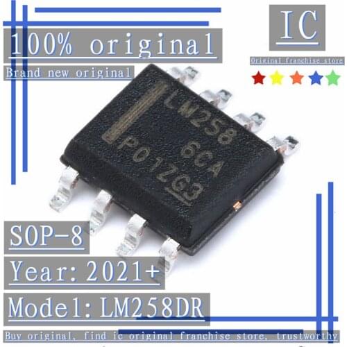 2021+100% Brand new original 20PCS-100PCS LM258DR SOP-8 Chip dual operational amplifier