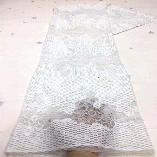 2021 High Quality Embroidered Nigerian Net Lace Fabric France Cord Lace Fabric African Lace For Party Dress Popular Dubai x13-13