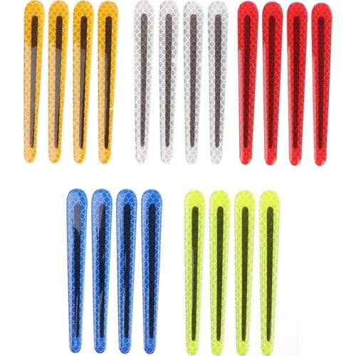 3D Car Reflective Sticker Tape Warning Bumper Strip Door Handle Bowl Cover Reflector Car Exterior Accessories Universal