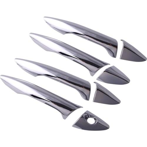 4 x Outside Door Handle Bar Frame Trim Cover Kit Fit For Hyundai Elantra 2011 2012 2013 2014 2015 Left Hand Drive Only
